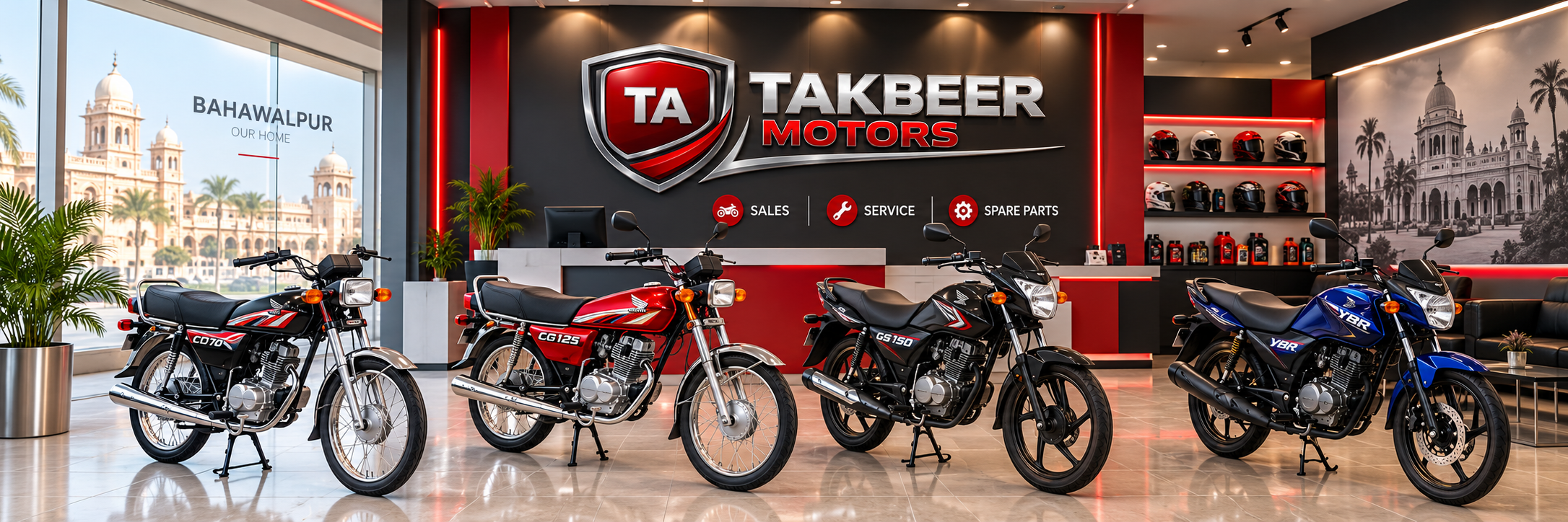 Takbeer Motors banner